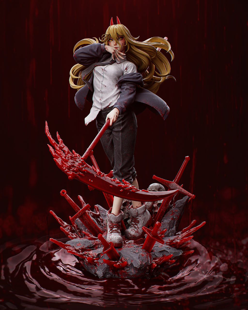Power - Chainsawman  (SFW/NSFW 18+ Only) - 1:6, 1:9 Scale Figures & Bust