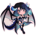 Kitsu Moonvale Chibi Dragon Sticker