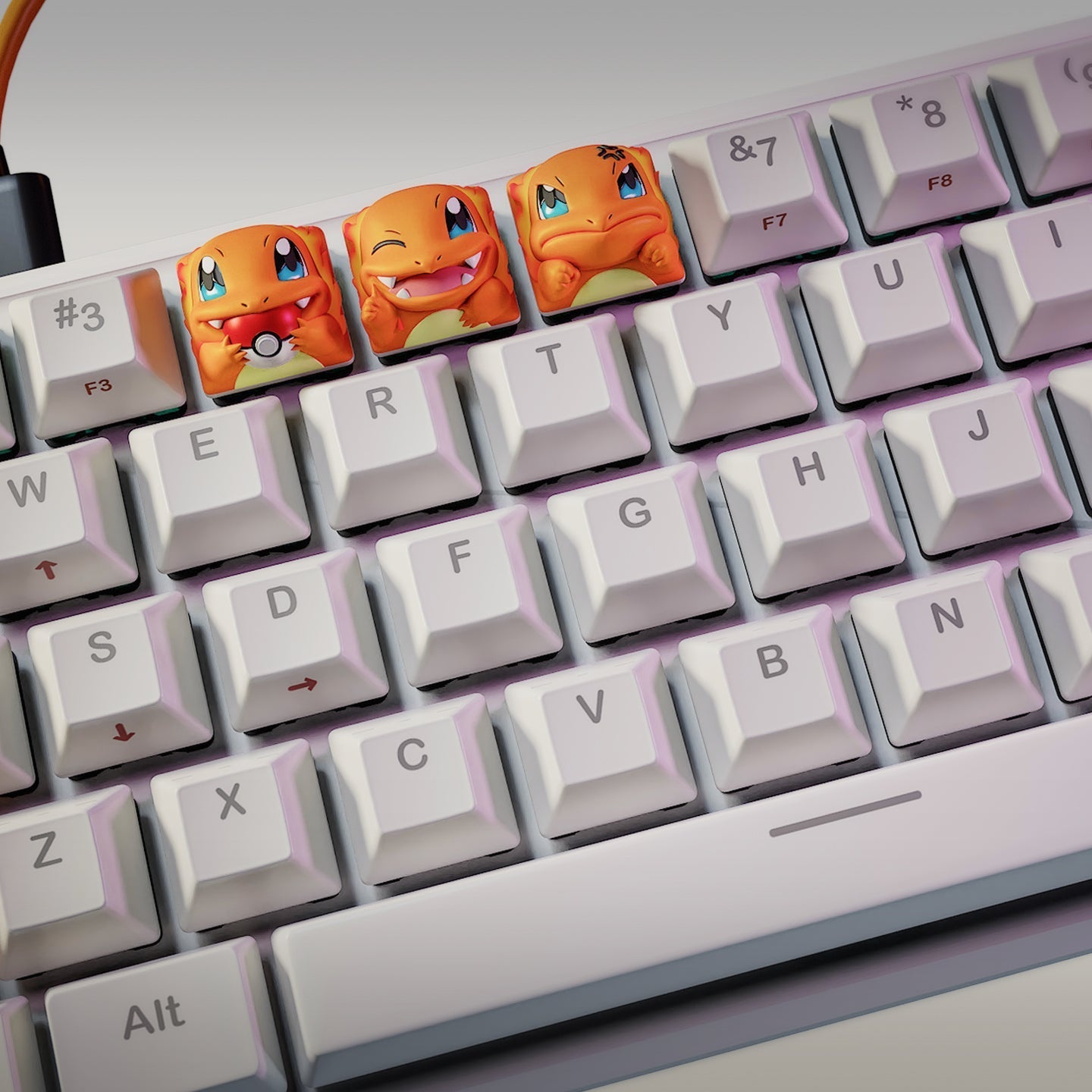 Charmander - Pocket Monsters - Keyboard Keycaps
