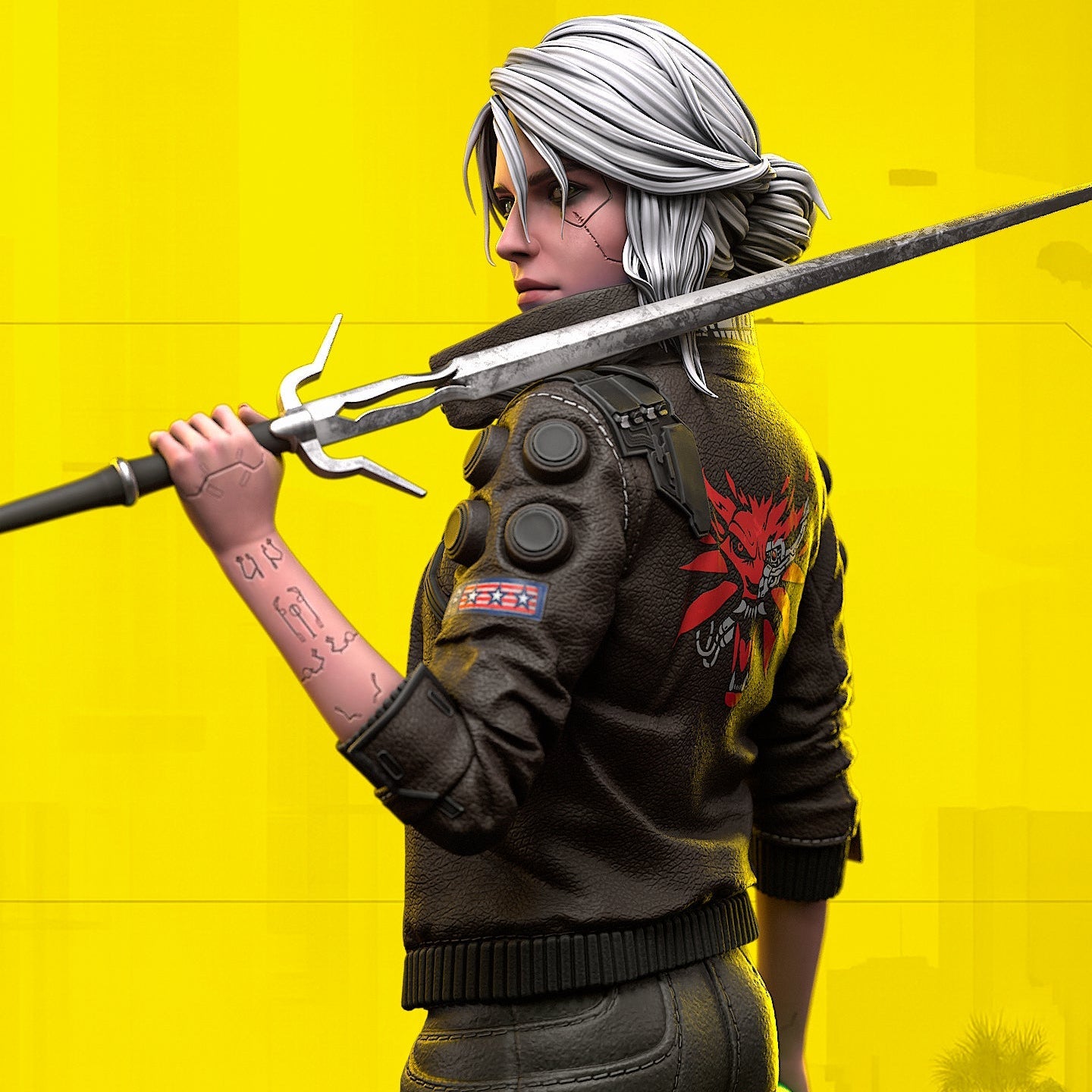 Ciri - Cyberpunk 2077 - 1:8 Scale & Bust