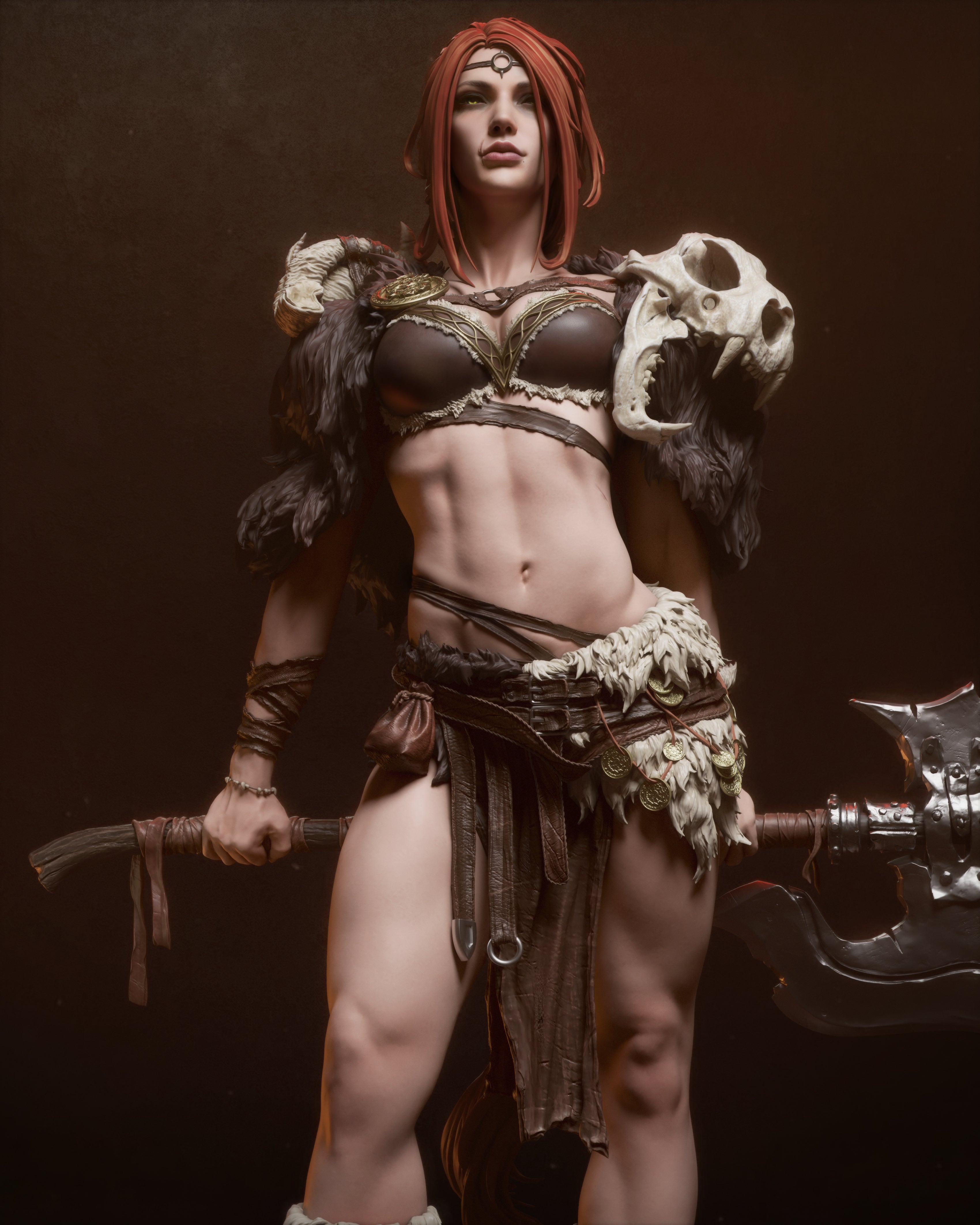 Barbarian Queen - (SFW/NSFW 18+ Only) - 1:6, 1:9 Scale Figures & Bust