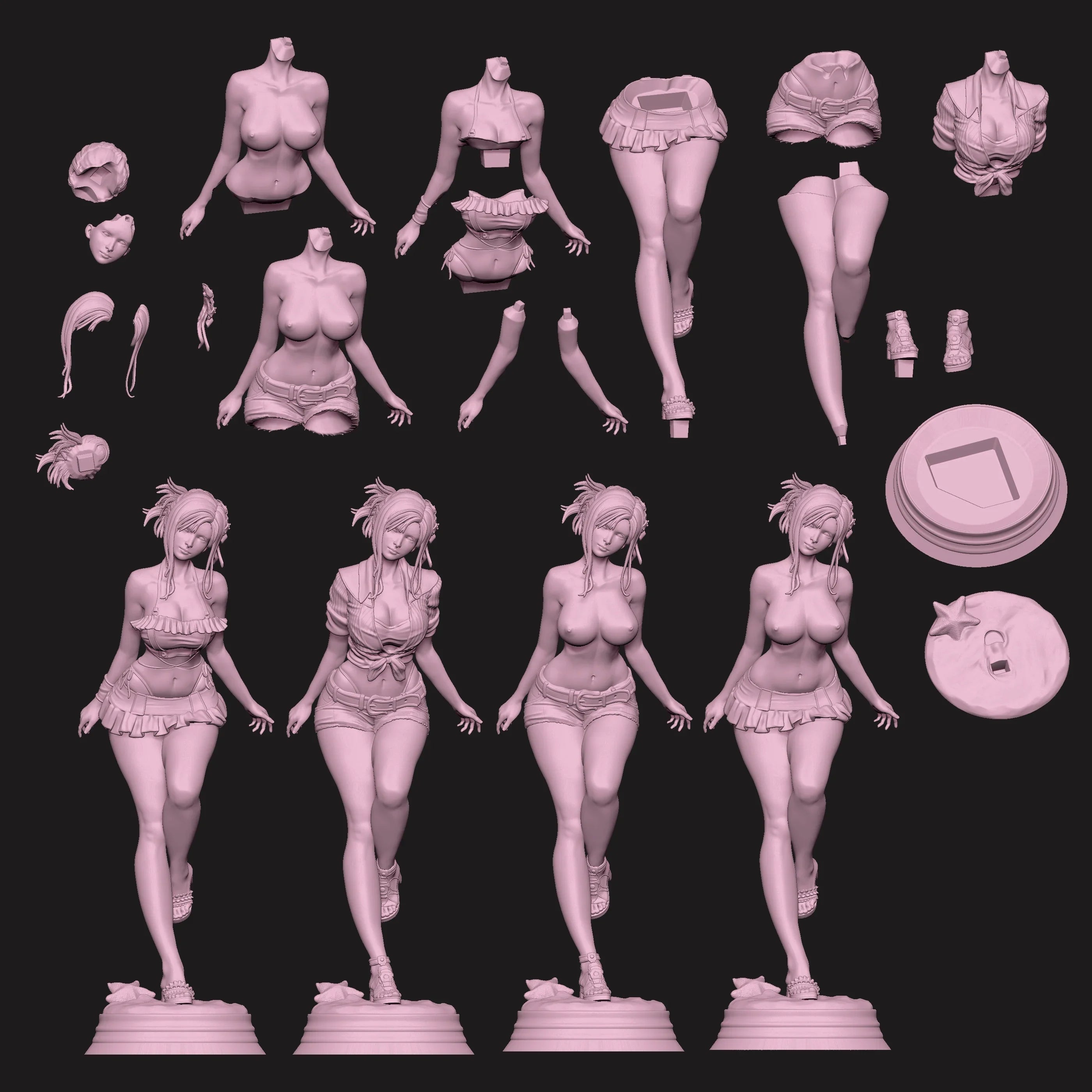 Tifa - Final Fantasy VII (SFW/NSFW 18+ Only) - 1:6 Scale
