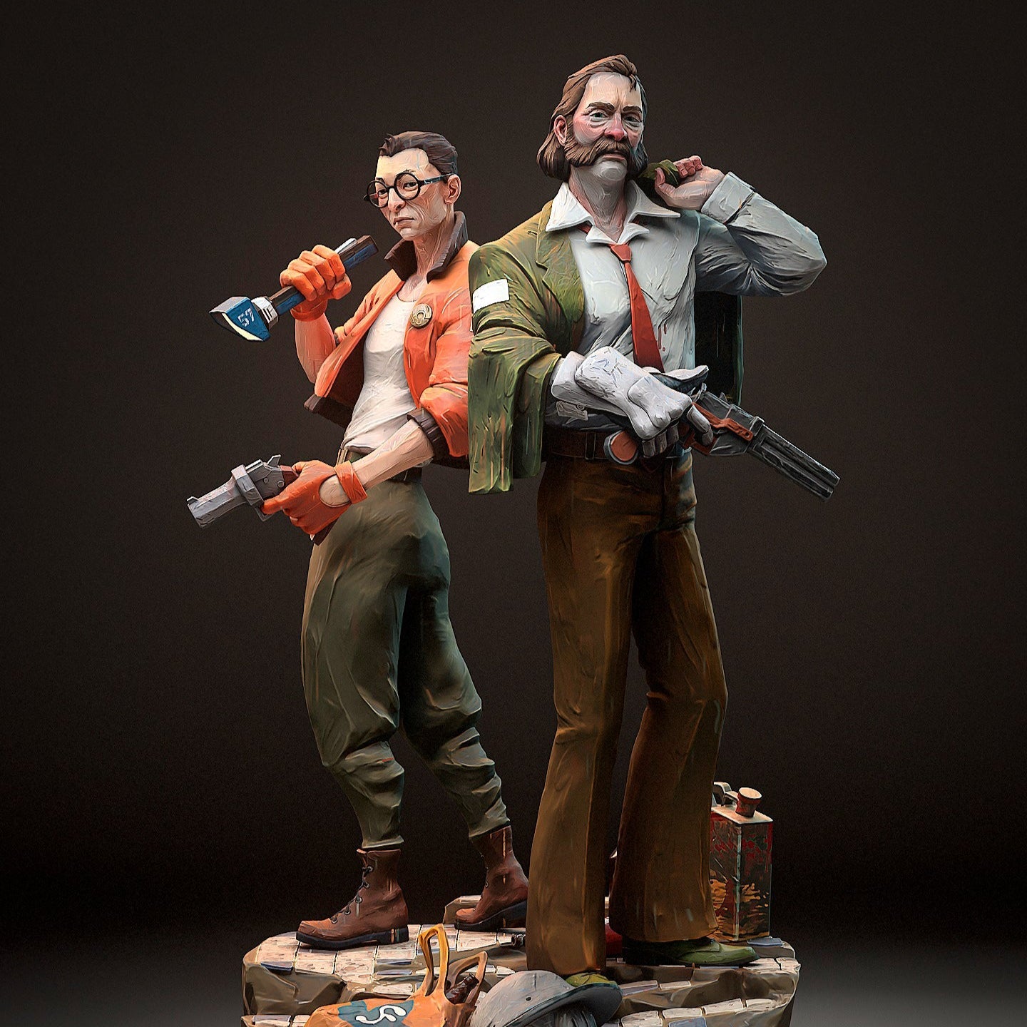 Harry and Kim - Disco Elysium - 1:8 Scale, Bust