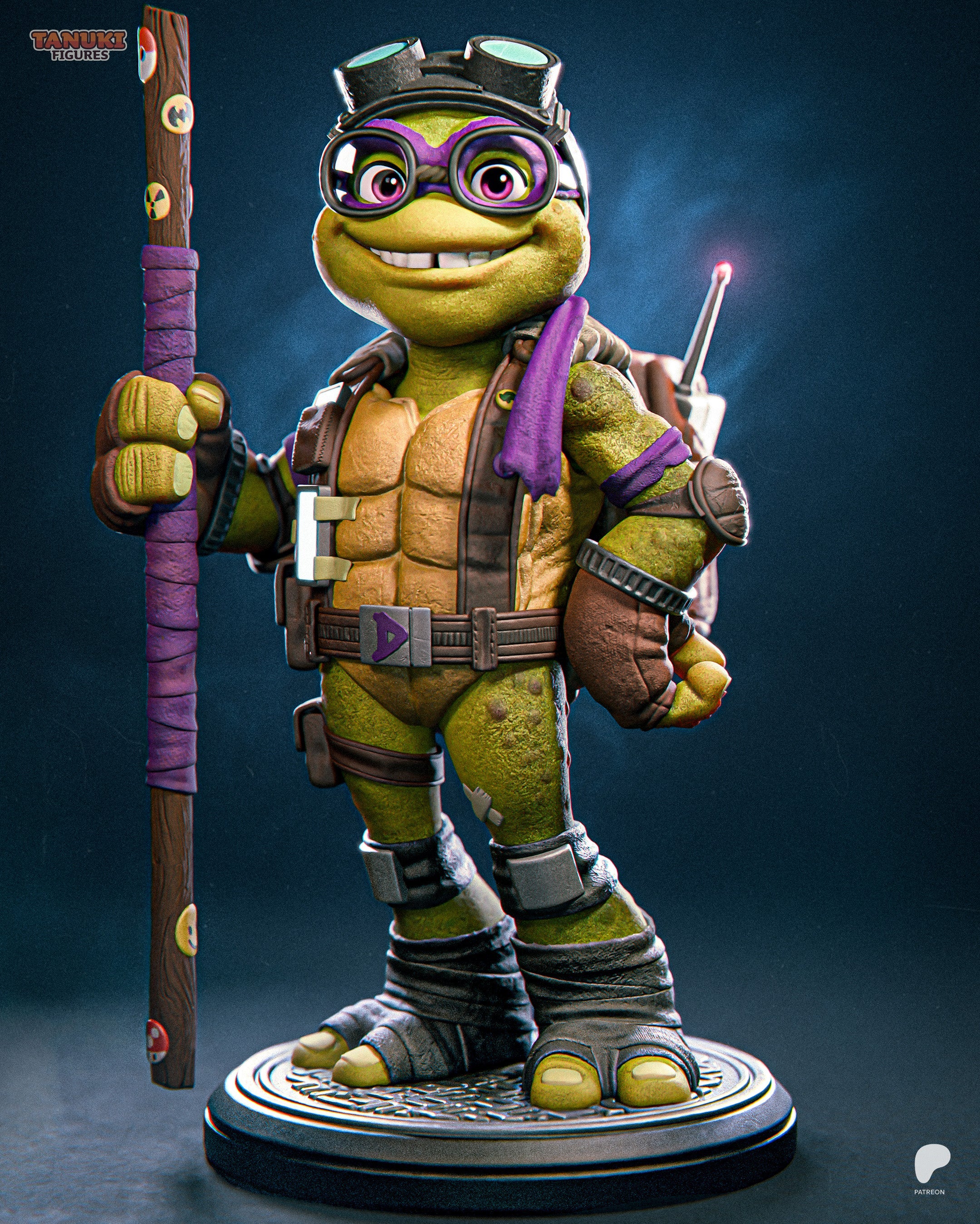 Toon Donatello - Ninja Turtles - 1:12 Scale