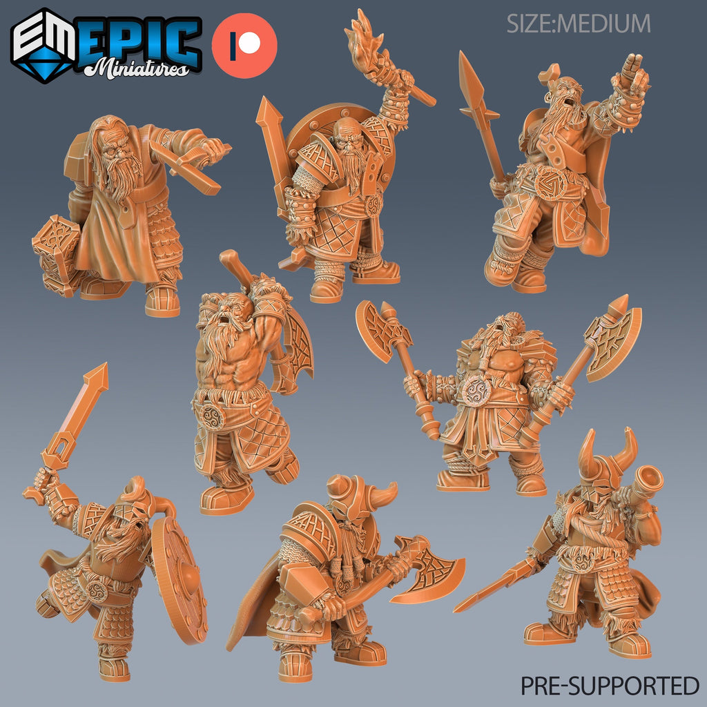 Dwarven Army – Fantasy Dwarf Miniature Troop
