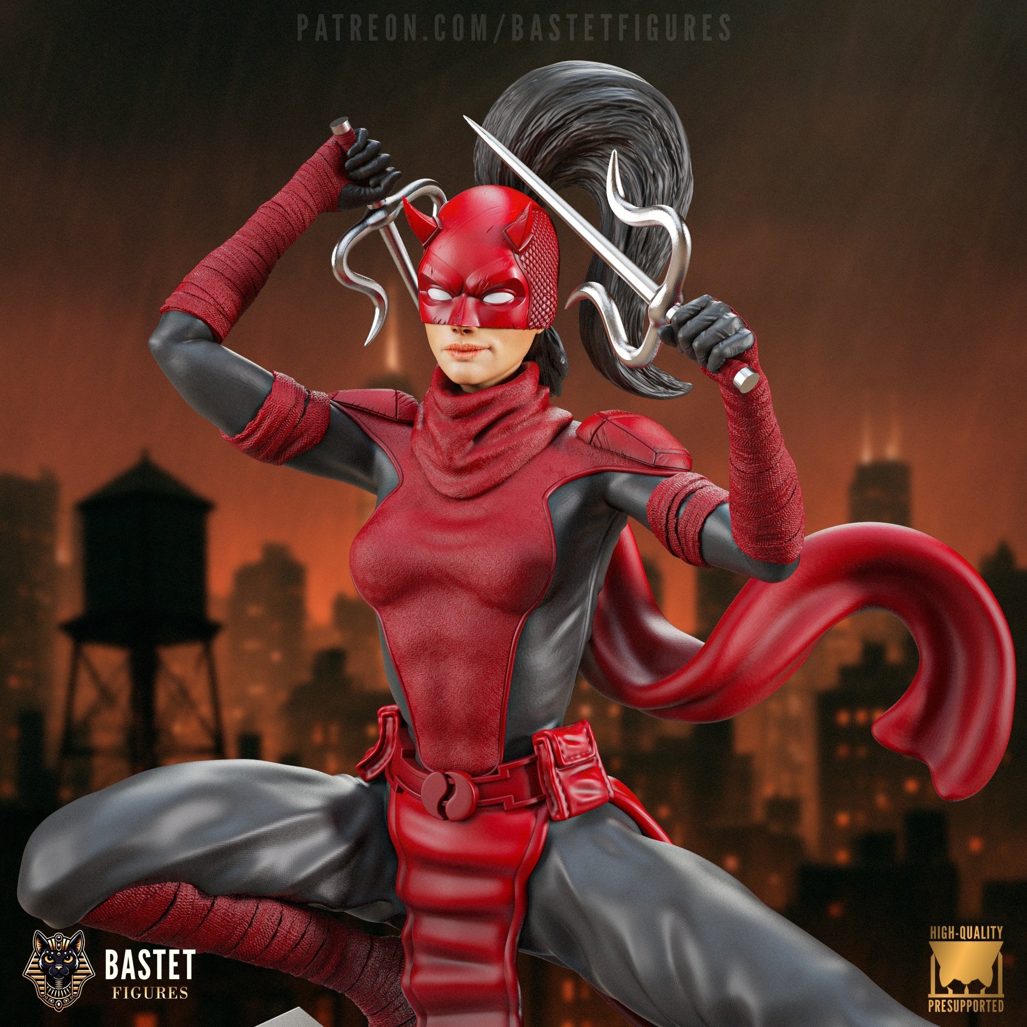 Elektra - Marvel Comics - 1:8 Scale Figure & Bust