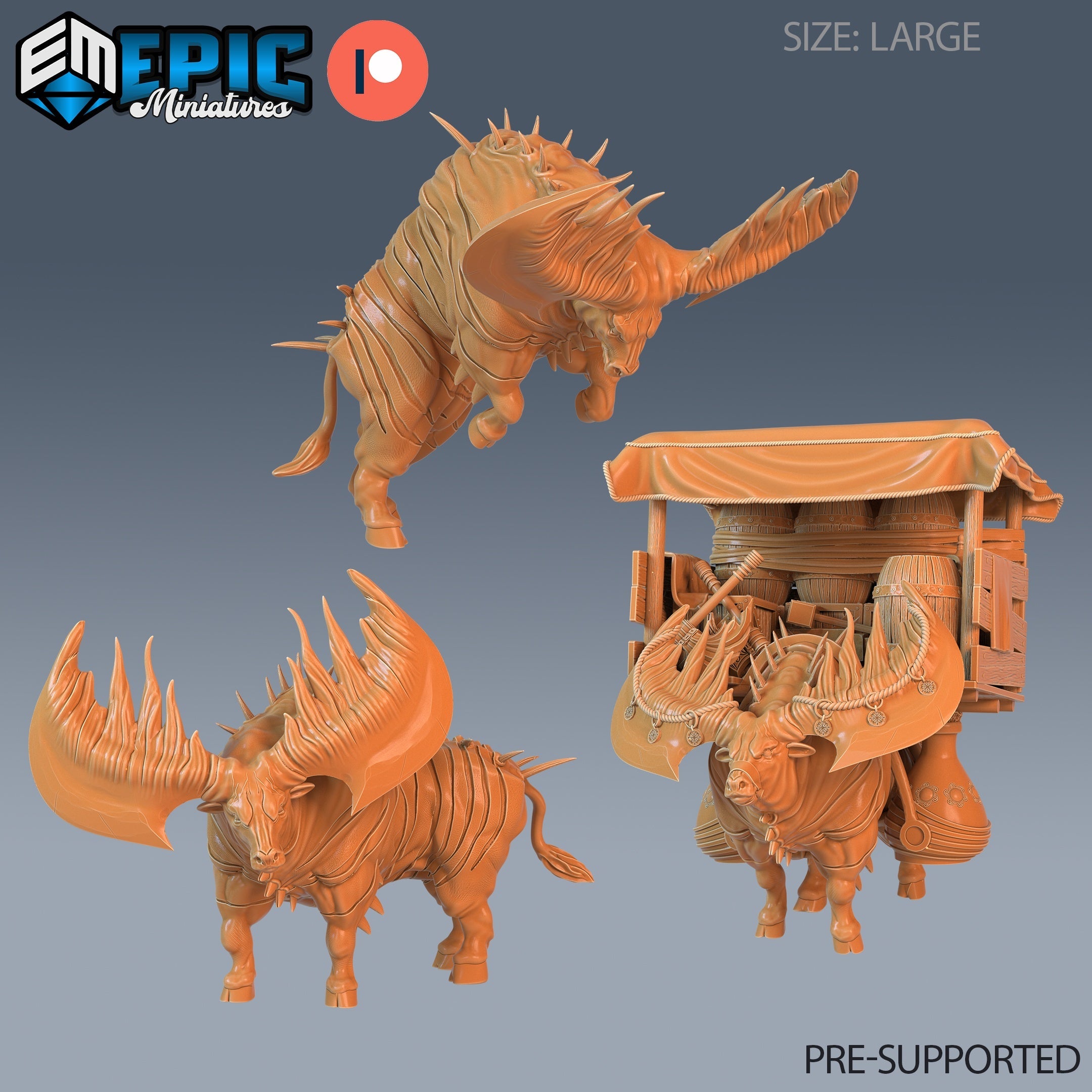 Epic Bull Mounts and Beast Pack