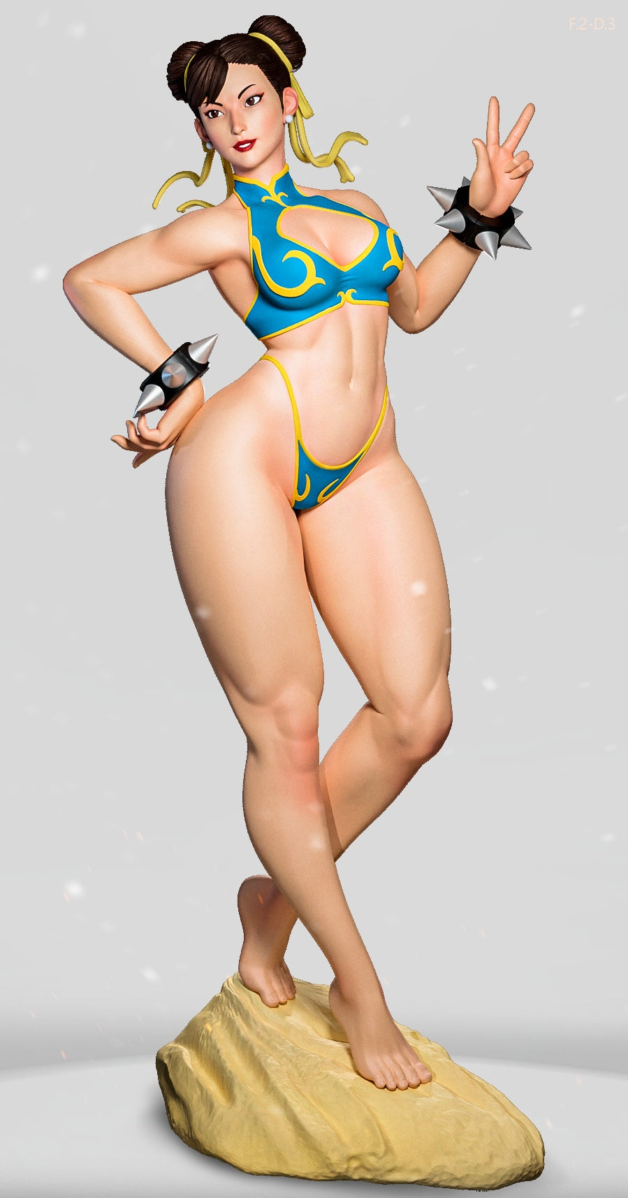 Chun-Li Pose 3 - Street Fighter (SFW/NSFW 18+ Only) - 1:6 Scale Figure