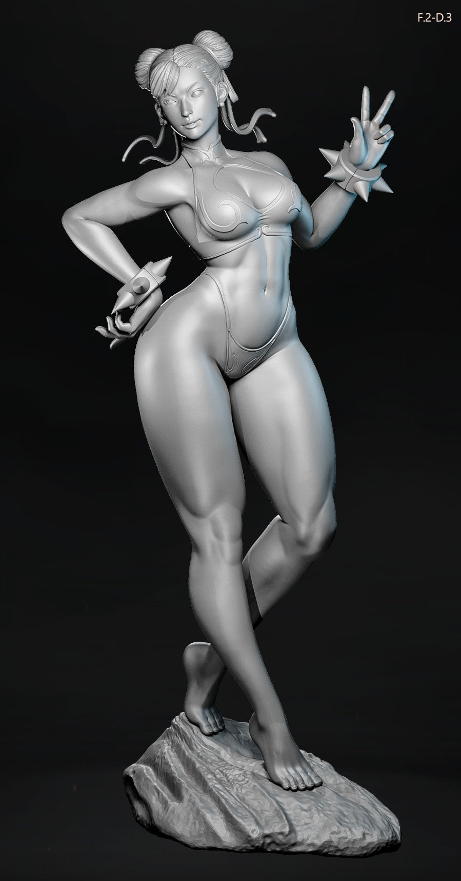 Chun-Li Pose 3 - Street Fighter (SFW/NSFW 18+ Only) - 1:6 Scale Figure