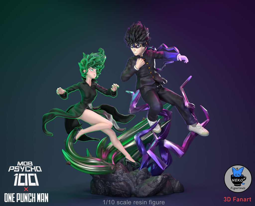 Tatsumaki Vs Mob - One Punch Man - Diorama - 1:10 Scale