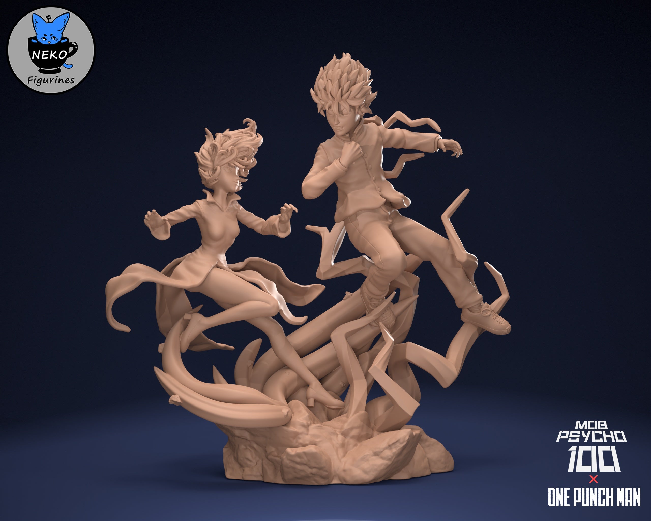 Tatsumaki Vs Mob - One Punch Man - Diorama - 1:10 Scale