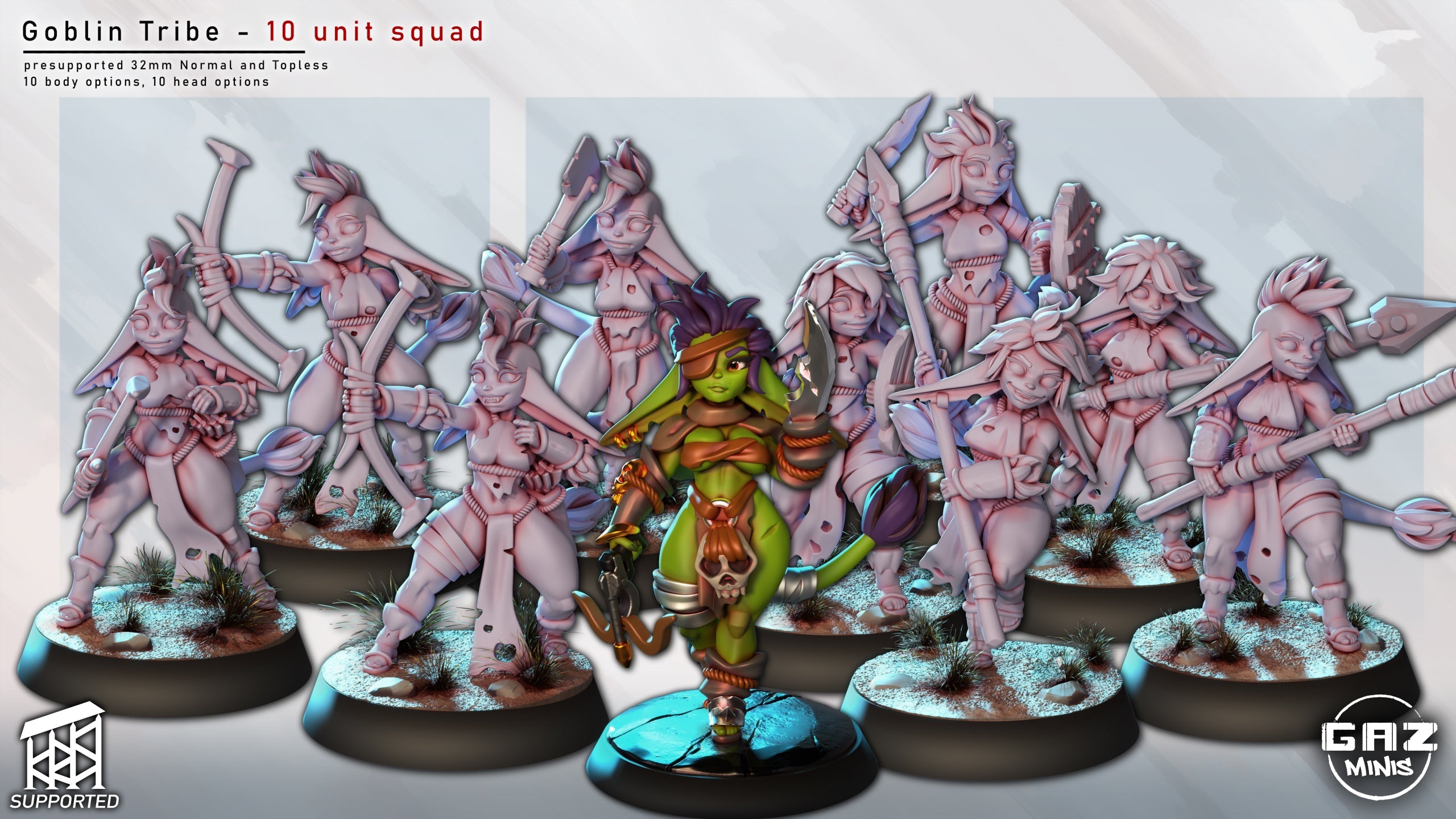 The Goblin Tribe Set 1 – (32mm scale, SFW/NSFW)