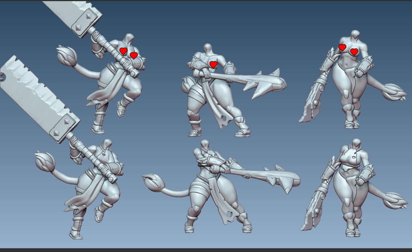 The Goblin Tribe Set 2 – (32mm scale, SFW/NSFW)