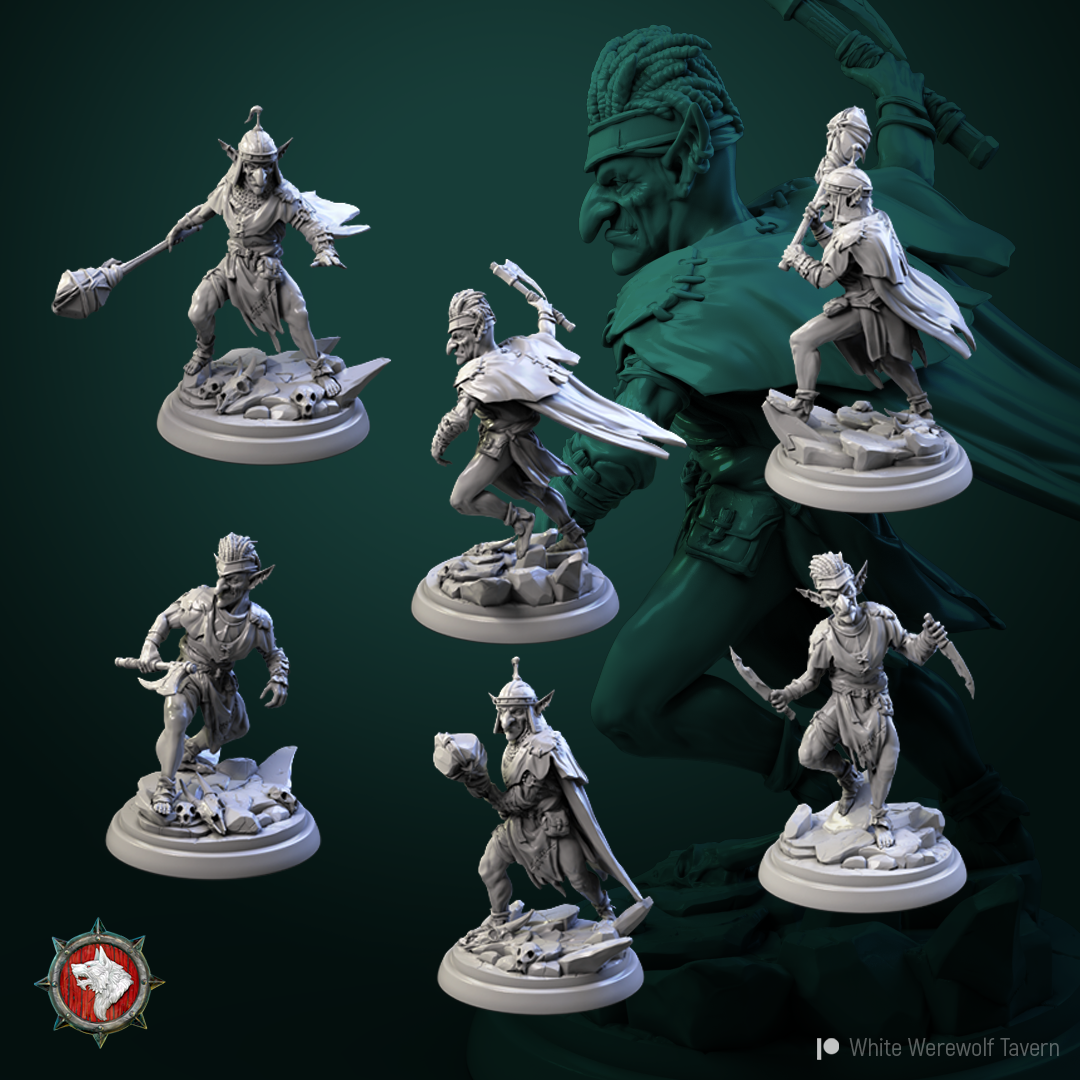 Goblin Warriors Miniature Set – Fantasy Goblins