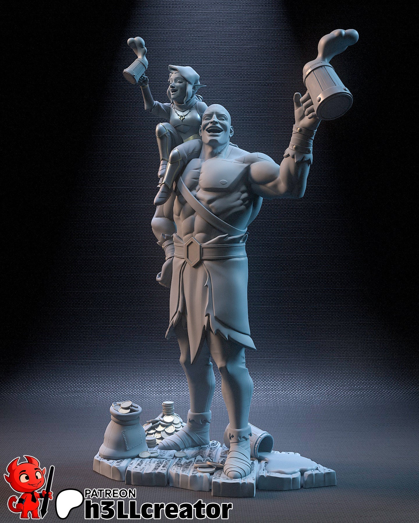 Grog and Pike - Vox Machina - 1:8 Scale & Bust