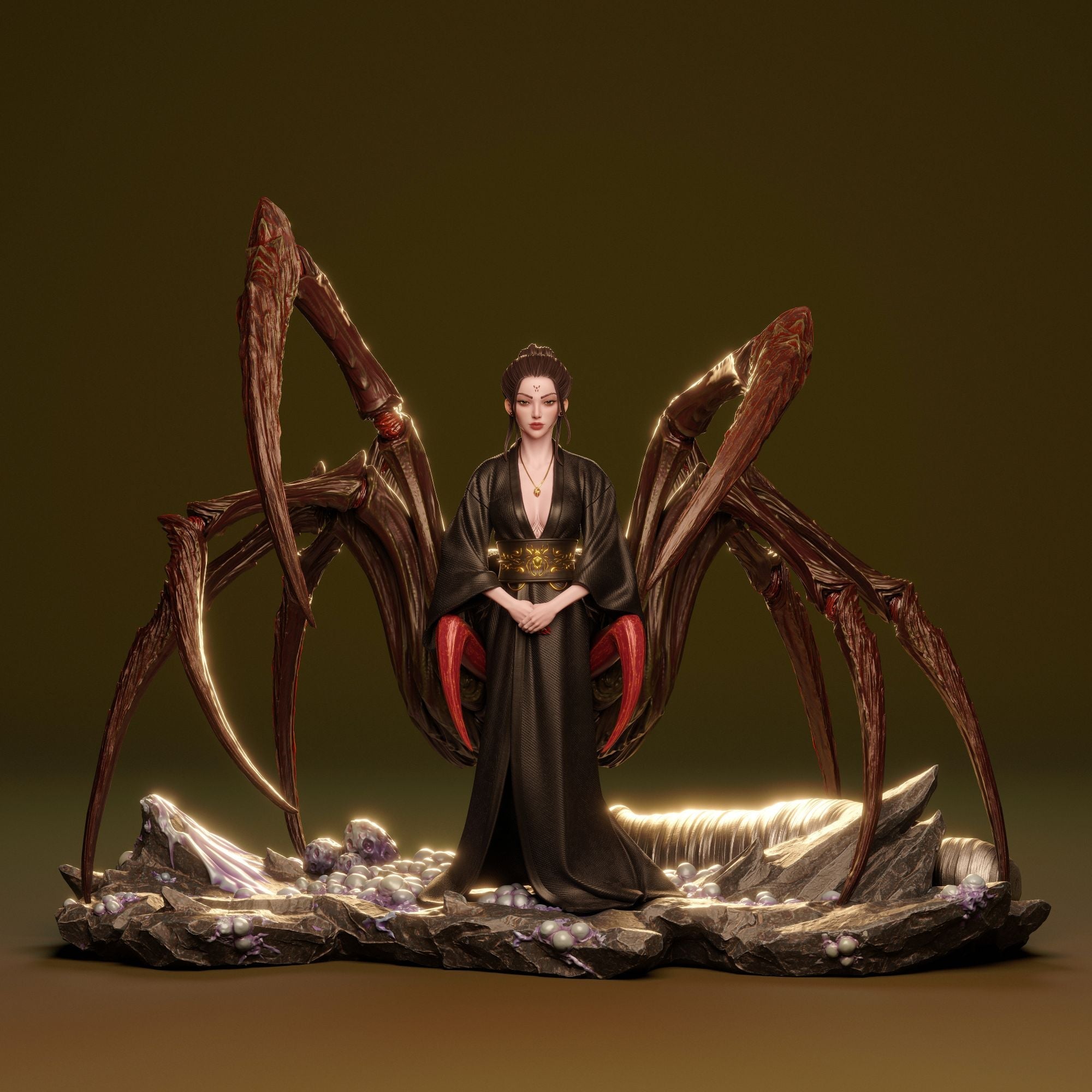 Spider Queen - CA3D Original Art (SFW/NSFW 18+ Only) - 1:6 Scale Figure