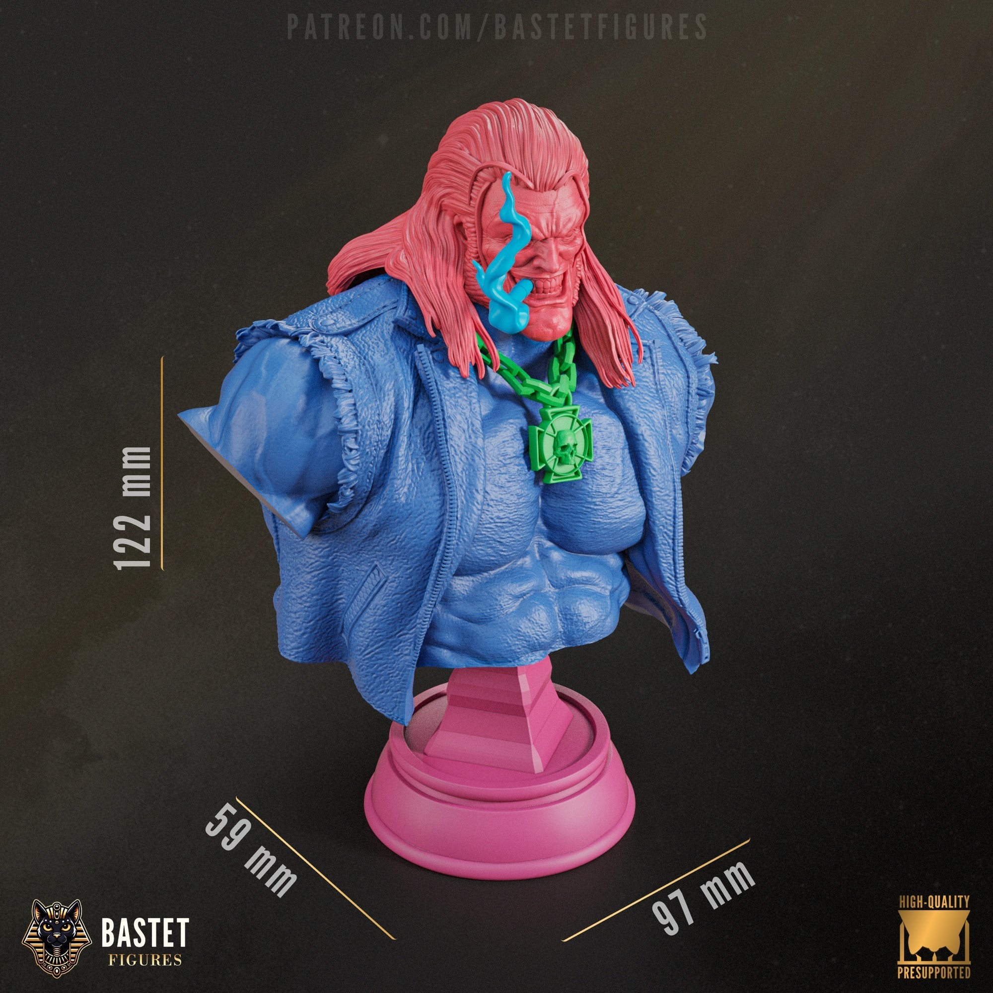 Lobo  - DC Comics  - 1:8 Scale Figure & Bust