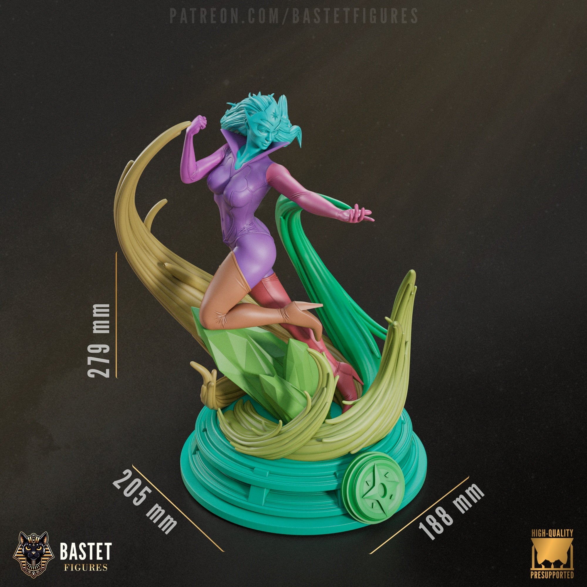 Star Sapphire - DC Comics - 1:9 Scale Figure & Bust