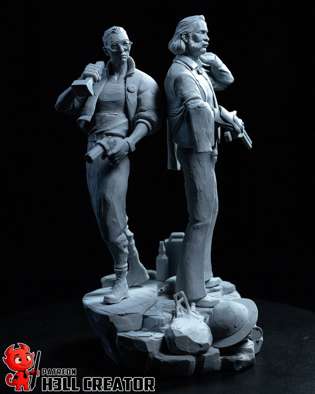 Harry and Kim - Disco Elysium - 1:8 Scale, Bust