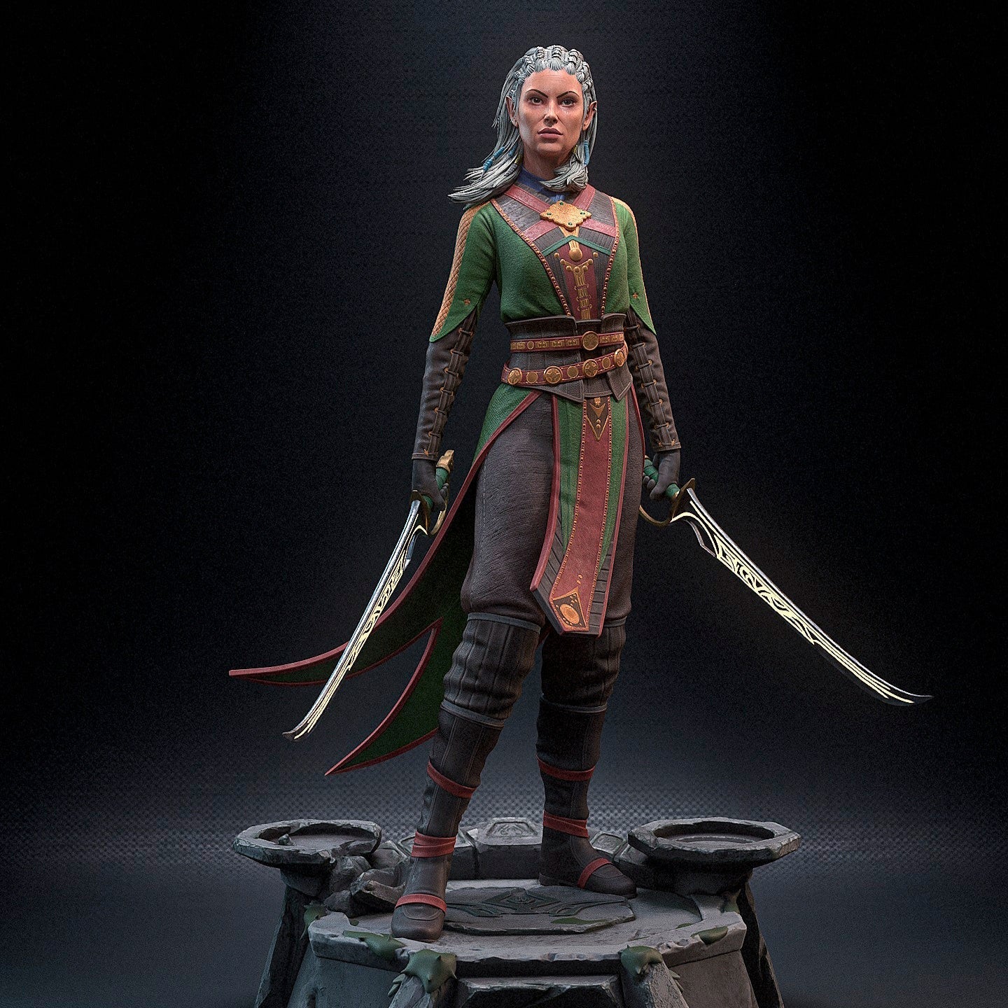 Jaheira - Baldur's Gate - 1:8 scale & Bust
