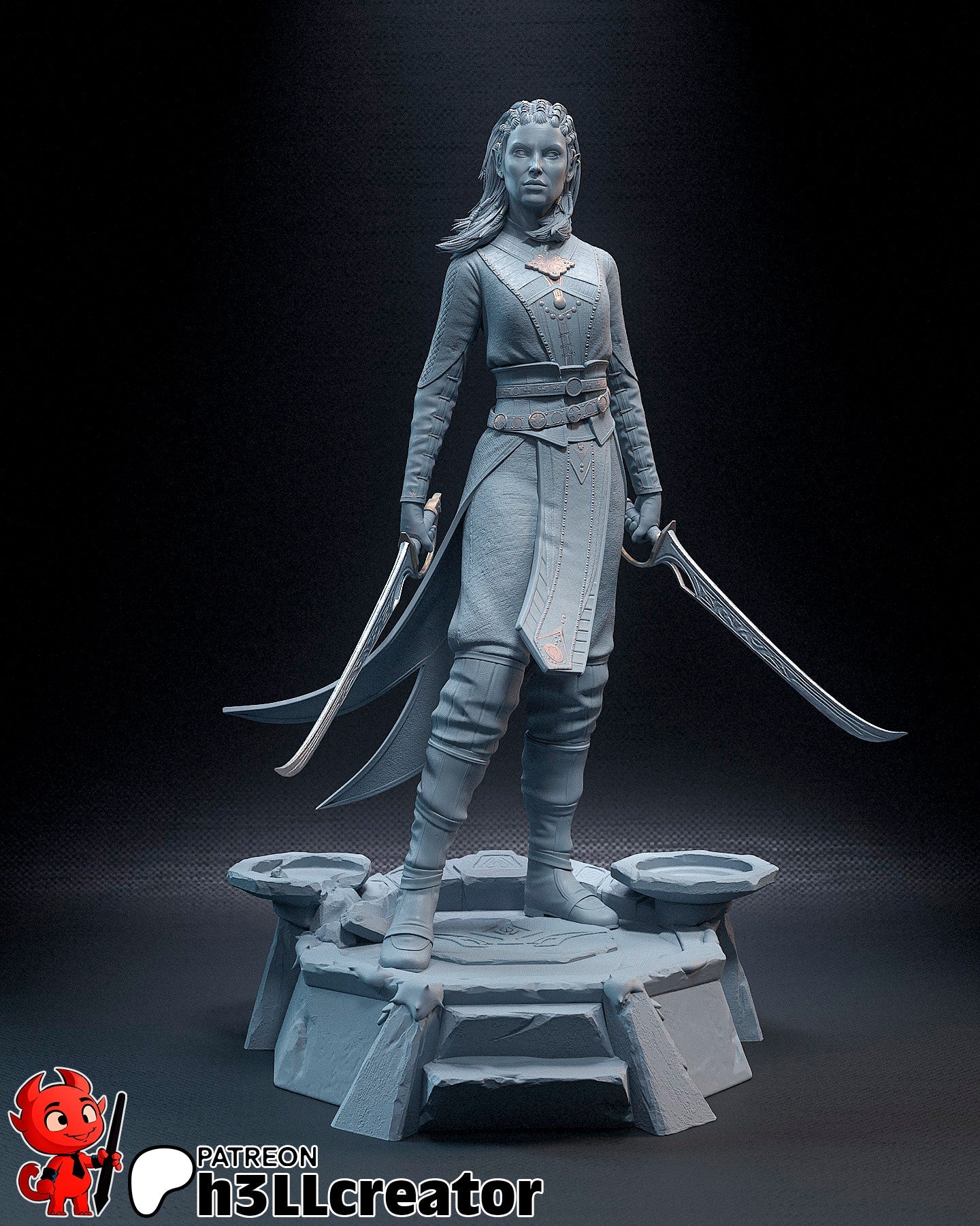 Jaheira - Baldur's Gate - 1:8 scale & Bust