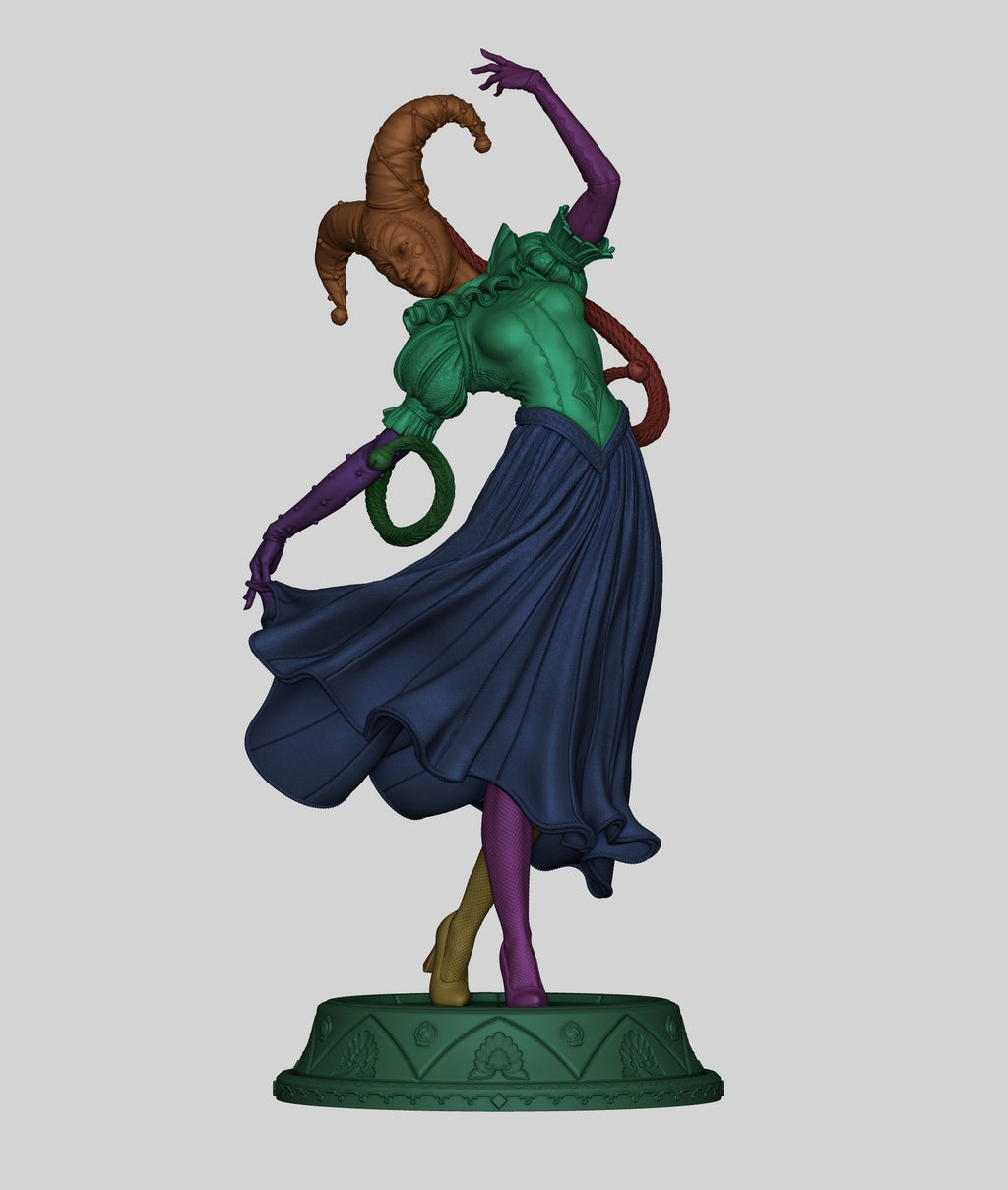 Jester - CA3D Original Art (SFW/NSFW 18+ Only) - 1:6 Scale Figure