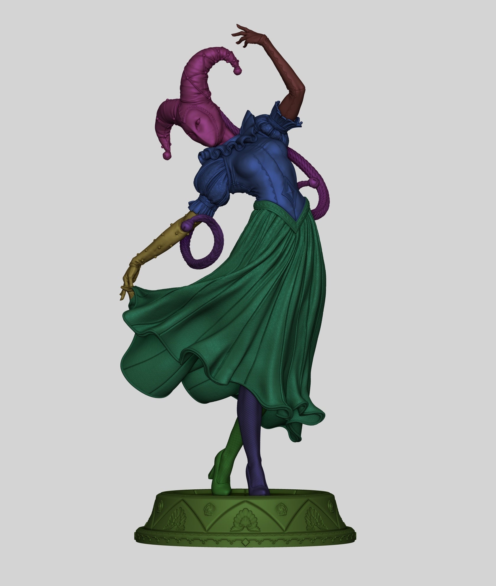 Jester - CA3D Original Art (SFW/NSFW 18+ Only) - 1:6 Scale Figure