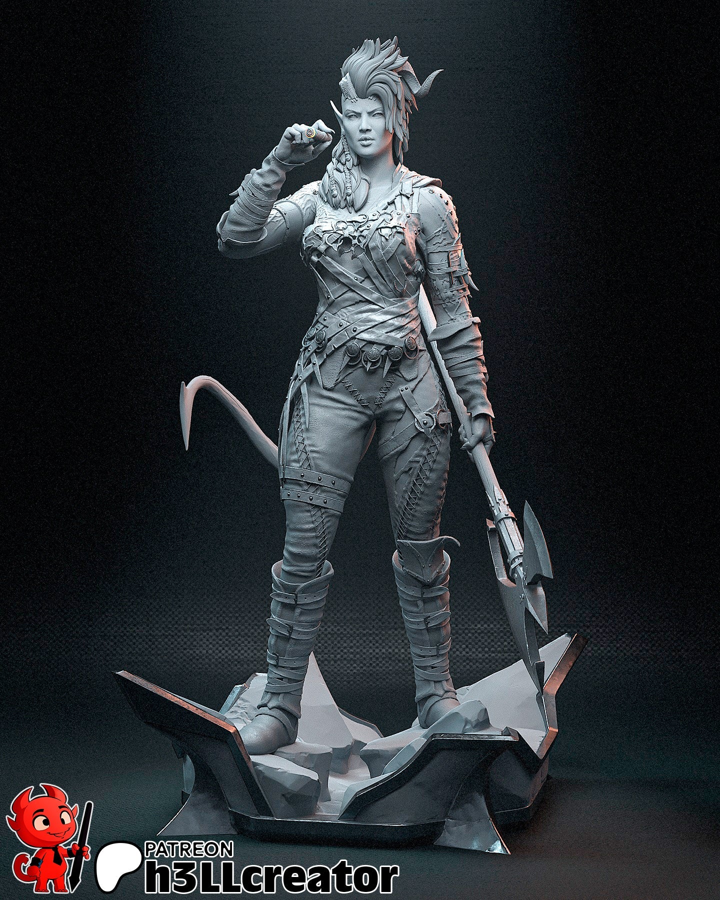 Karlach - Baldur's Gate - 1:8 scale & Bust