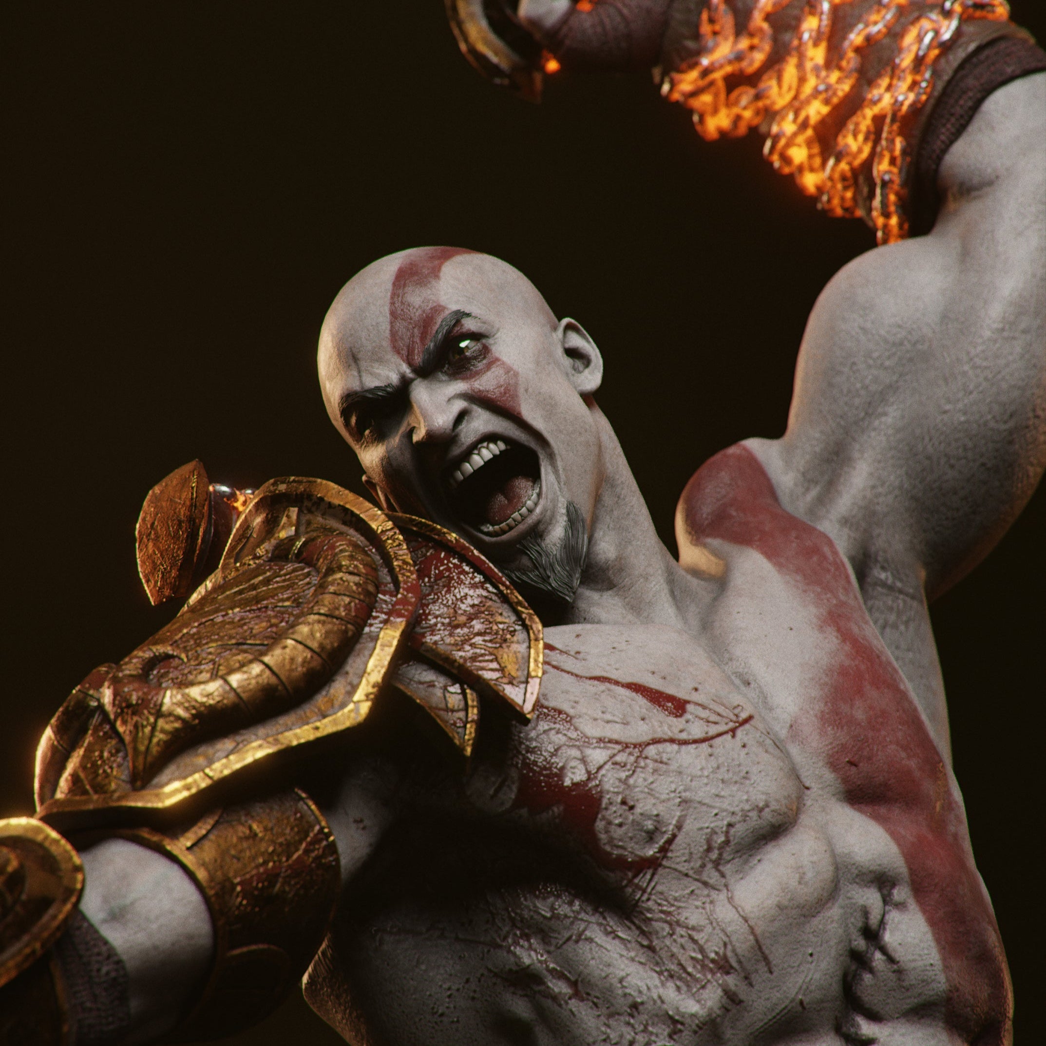 Kratos - GoW - 1:6 Scale, Bust