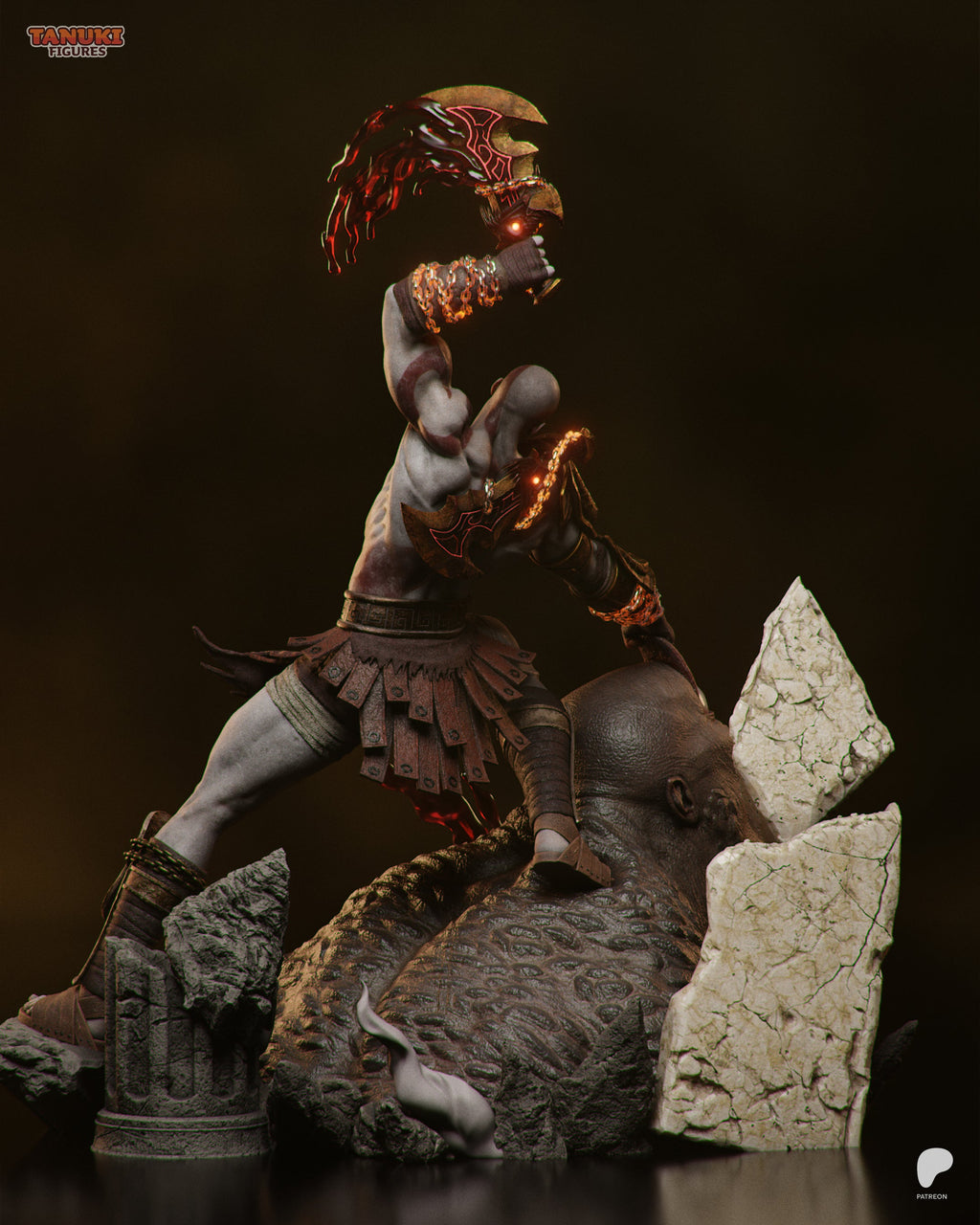 Kratos - GoW - 1:6 Scale, Bust