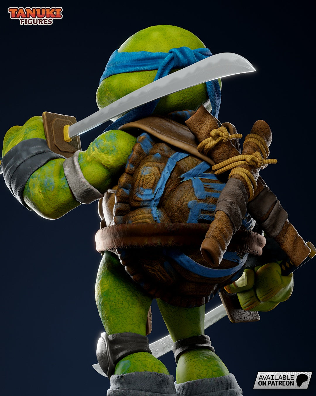 Toon Leonardo - Ninja Turtles - 1:12 Scale