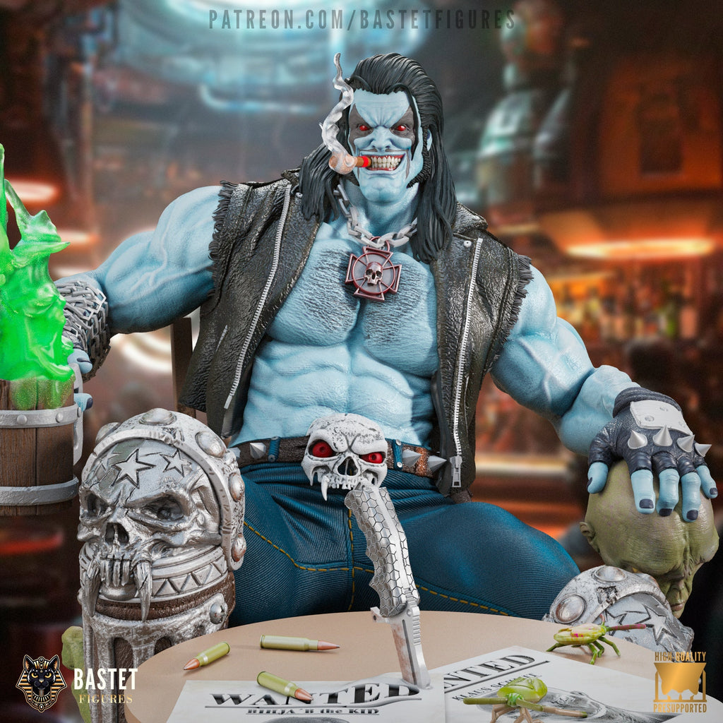 Lobo  - DC Comics  - 1:8 Scale Figure & Bust