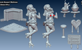 Lola - Dessert Waitress Miniature (32mm, 75mm, 150mm NSFW/SFW 18+)
