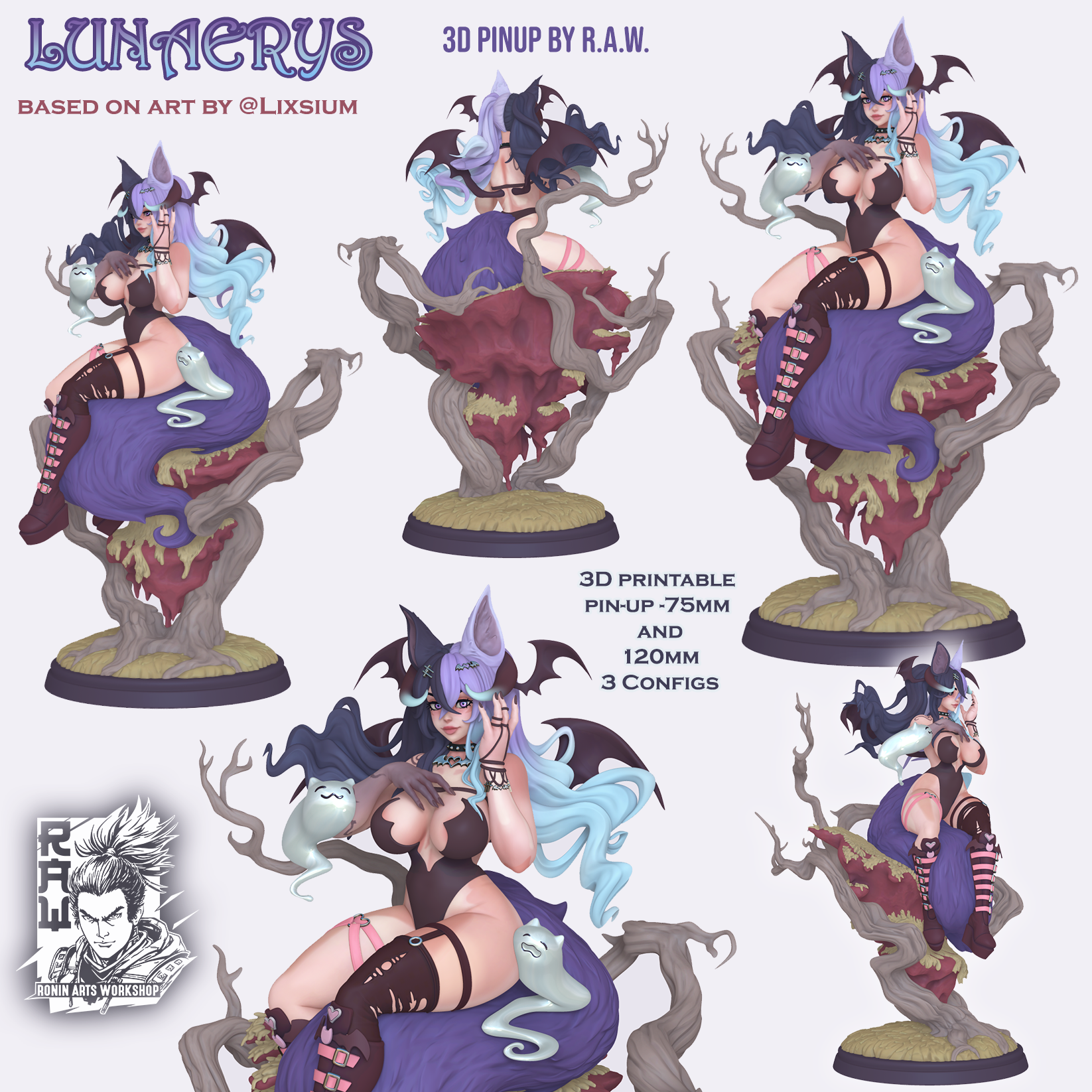 Lunaerys - Kitsune Pin-Up (NSFW/SFW 18+)