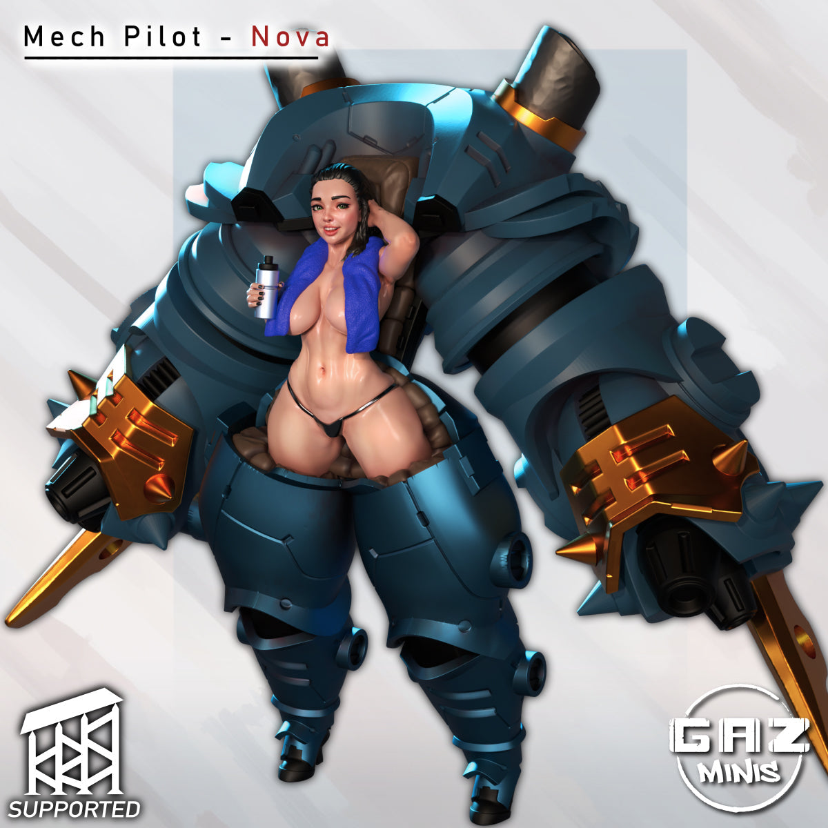 Mech Pilot Pinup Nova - (SFW/NSFW 18+)