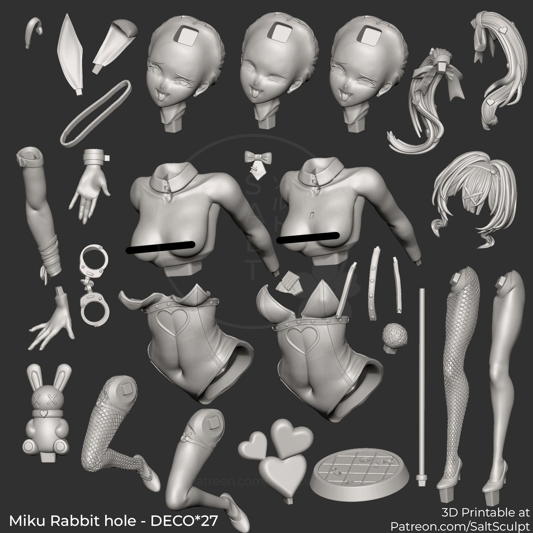 Rabbit Hole Miku - vTuber (SFW/NSFW 18+ Only) - 1:7 scale Figure