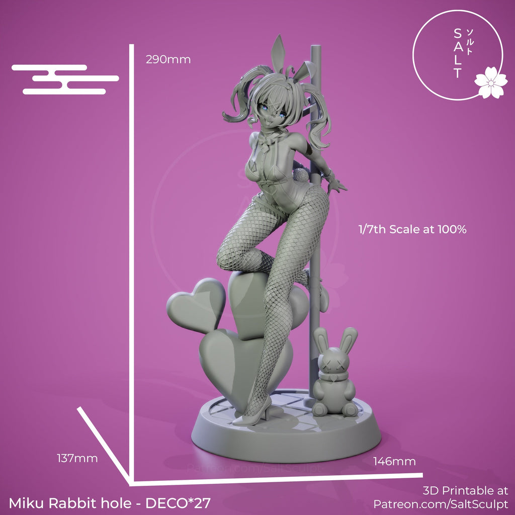 Rabbit Hole Miku - vTuber (SFW/NSFW 18+ Only) - 1:7 scale Figure