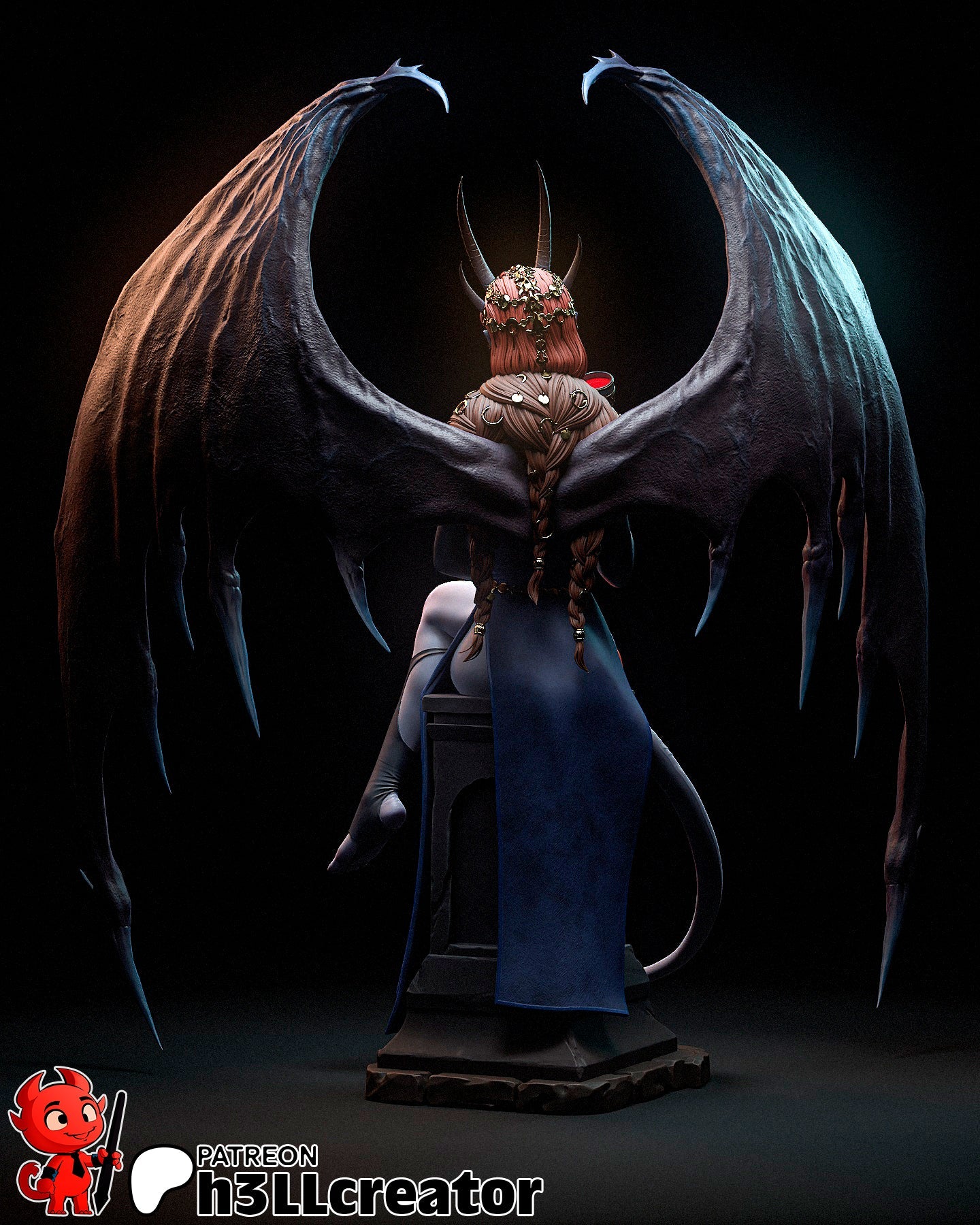Mizora - Baldur's Gate - 1:8 Scale, Bust