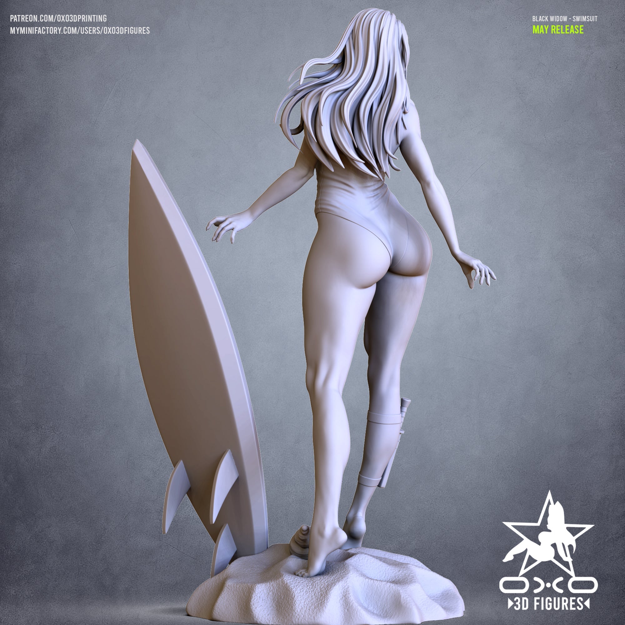 Black Widow Swimsuit Edition - Marvel Comics (SFW/NSFW 18+ Only) - 1:10 Scale