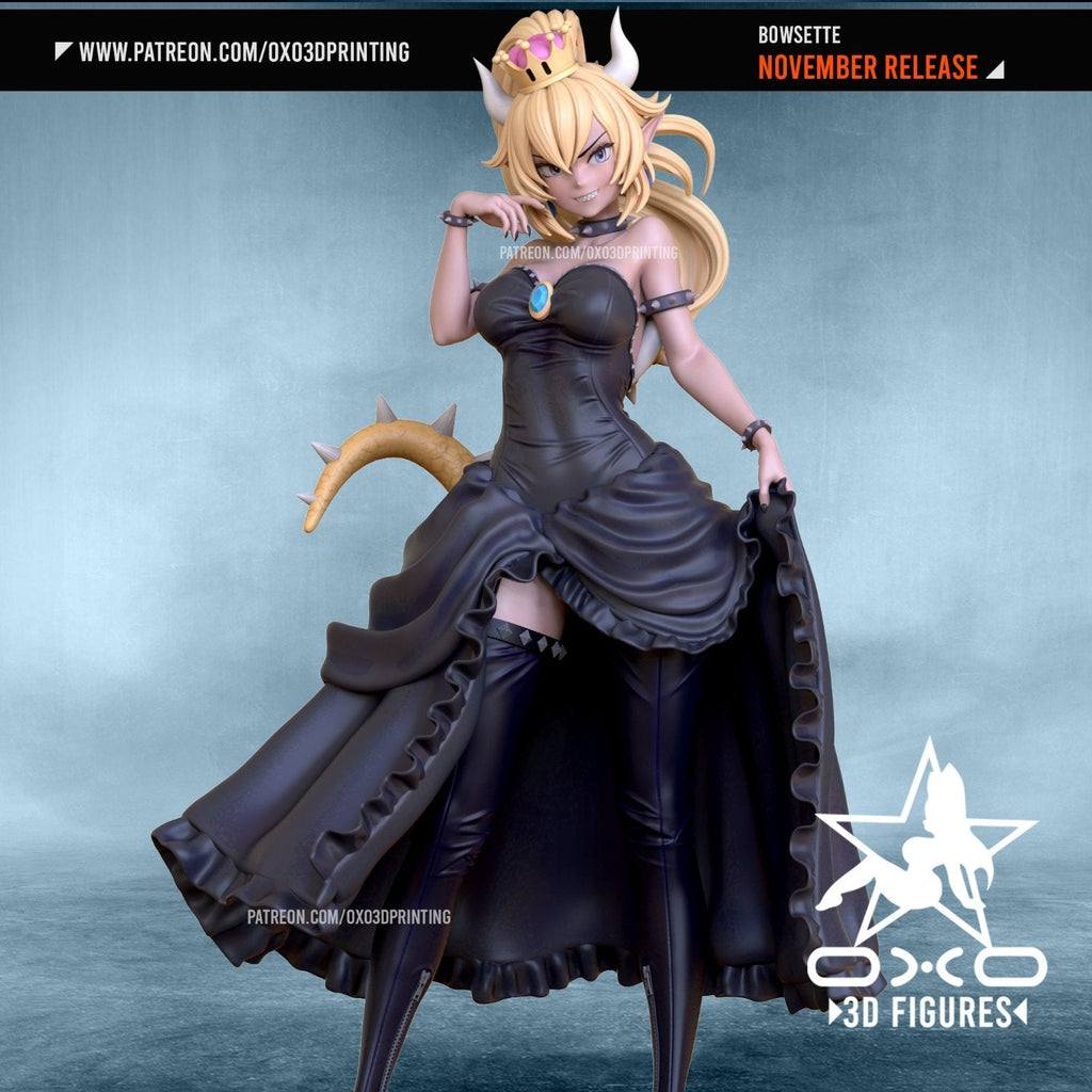 Bowsette - Super Mario Fan Fiction - 1:10 scale