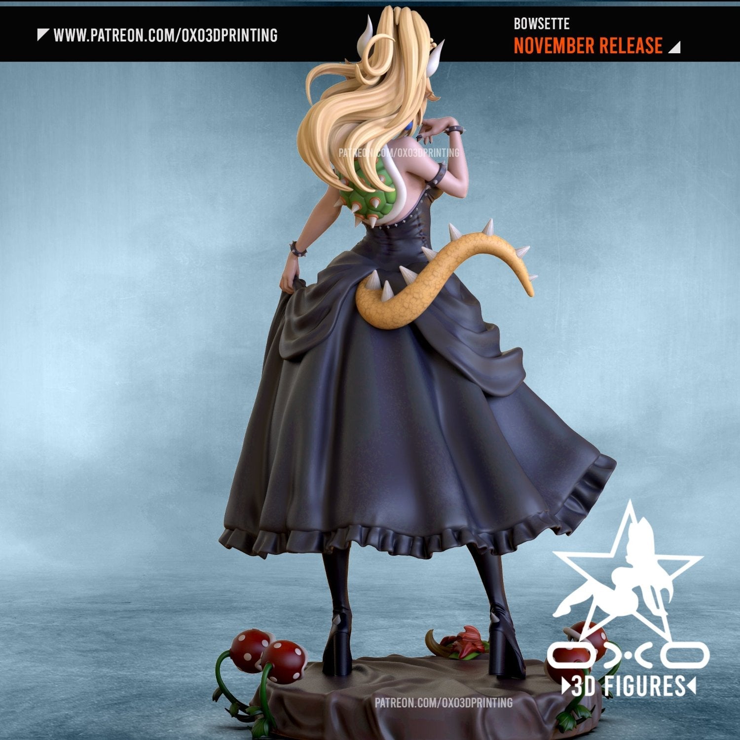 Bowsette - Super Mario Fan Fiction - 1:10 scale