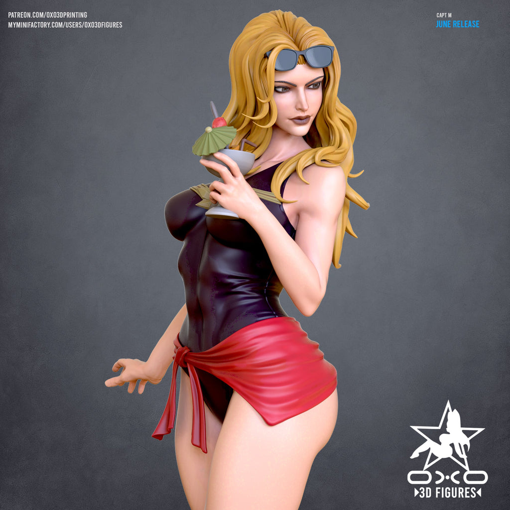 Captain Marvel - Swimsuit Edition - Marvel Comics (SFW/NSFW 18+) - 1:10 Scale