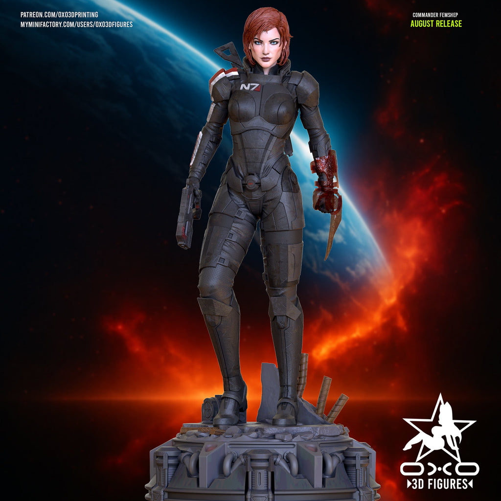 Commander Shepherd - Mass Effect (SFW/NSFW 18+) - 1:10 Scale