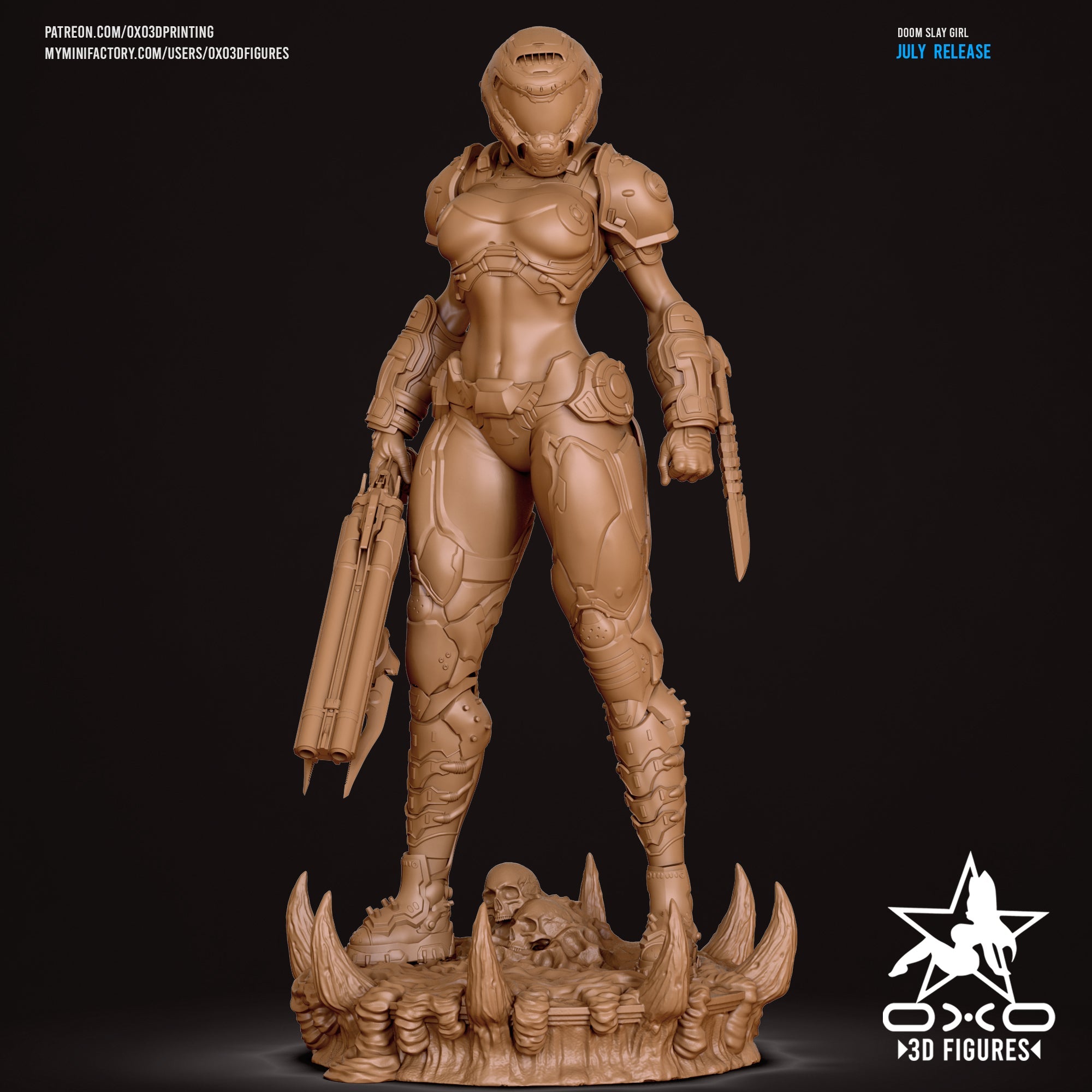Doom Slayer Girl - Doom: The Dark Ages (SFW/NSFW 18+) - 1:10 Scale