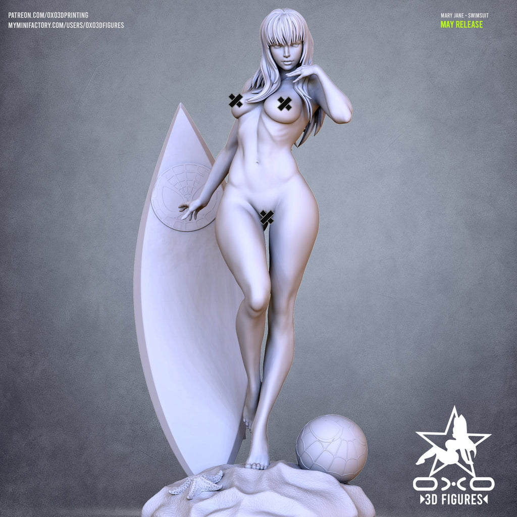 Mary Jane - Swimsuit Edition - Marvel Comics (SFW/NSFW 18+) - 1:10 Scale