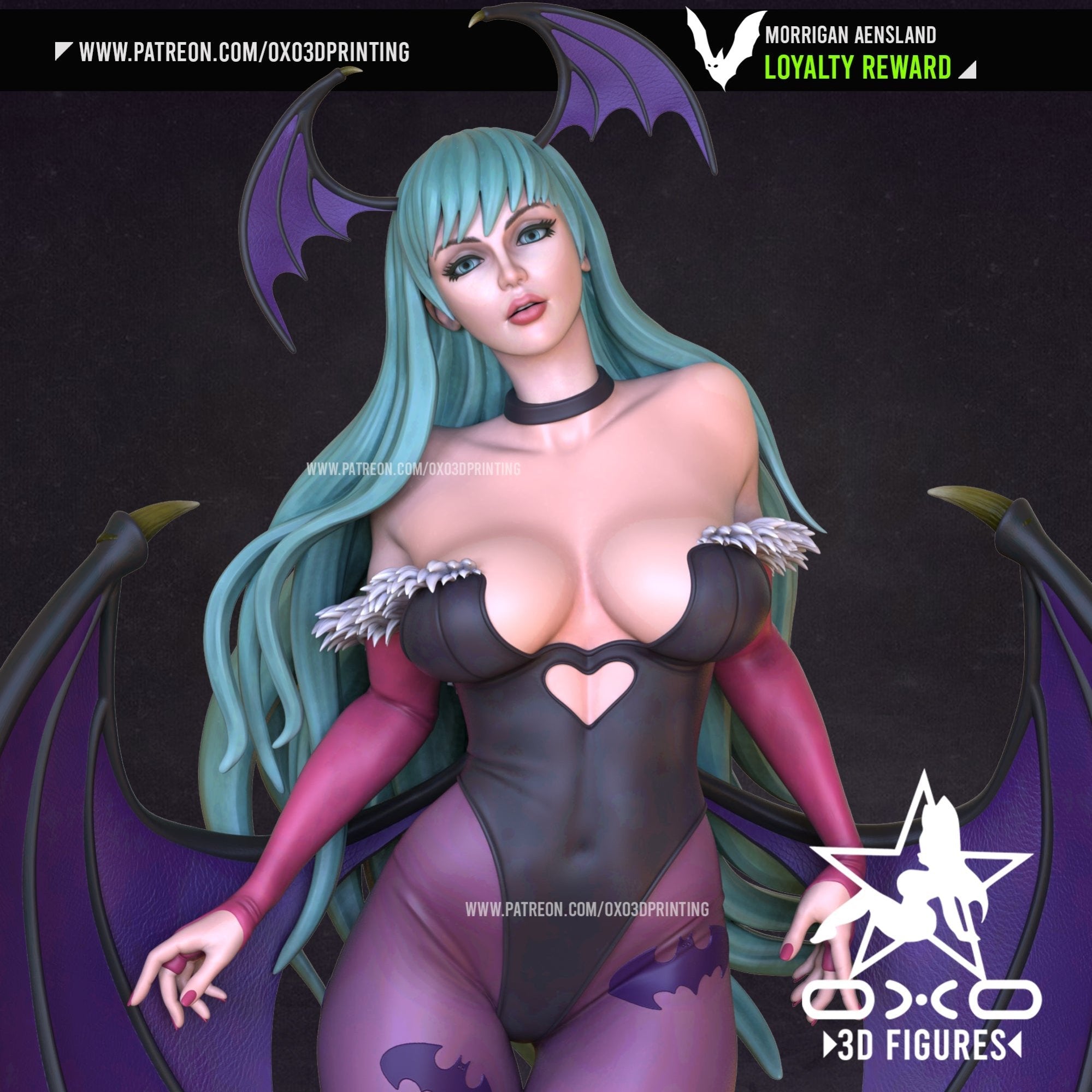 Morrigan Aensland - Darkstalkers - (SFW/NSFW 18+) 1:10 Scale