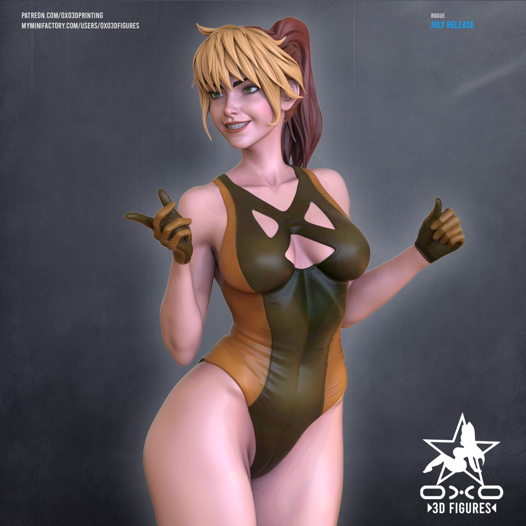 Rogue - Swimsuit Edition - Marvel Comics / X-Men (SFW/NSFW 18+) - 1:10 Scale