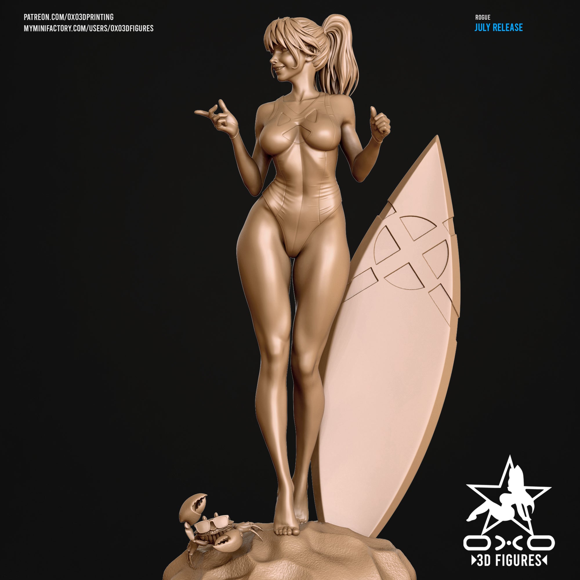 Rogue - Swimsuit Edition - Marvel Comics / X-Men (SFW/NSFW 18+) - 1:10 Scale
