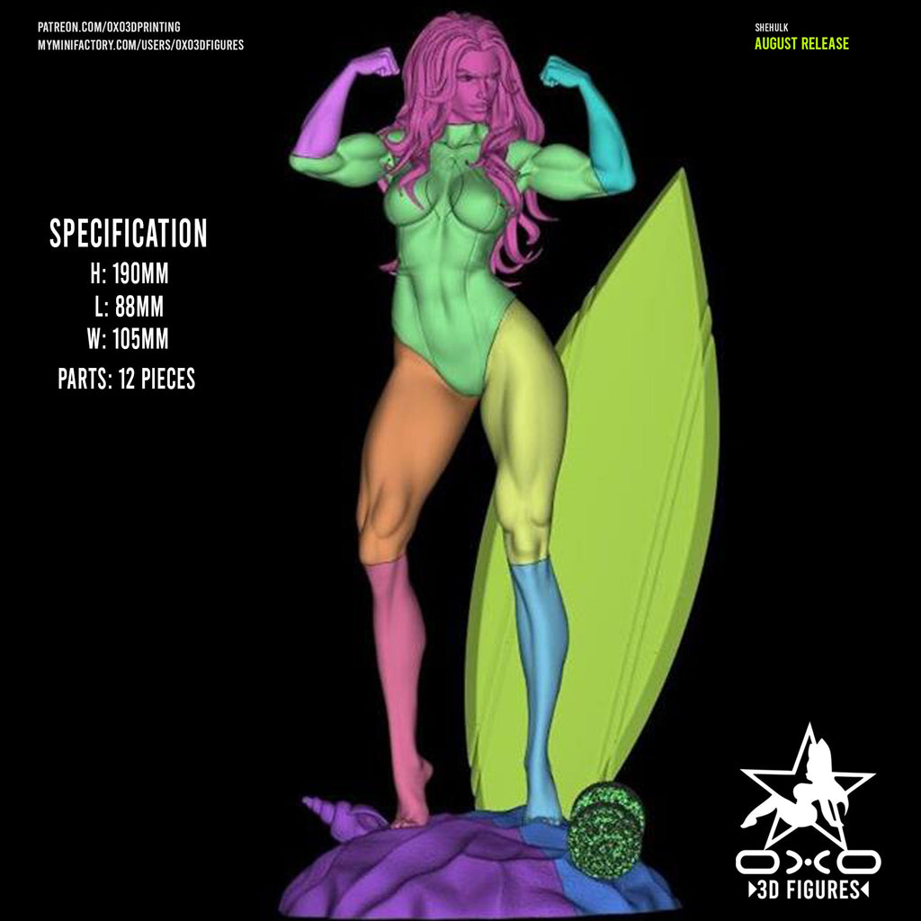 She Hulk - Swimsuit Edition - Marvel Comics (SFW/NSFW 18+) - 1:10 Scale