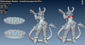 Redshot - Oni Gunslinger Miniature – Tiefling with Pistols (32mm & 55mm, SFW/NSFW)